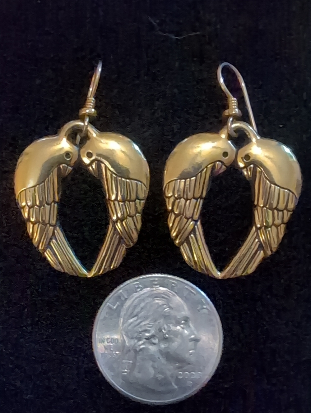 Laurel Burch Double Parrot Earrings - Picture 4 of 4